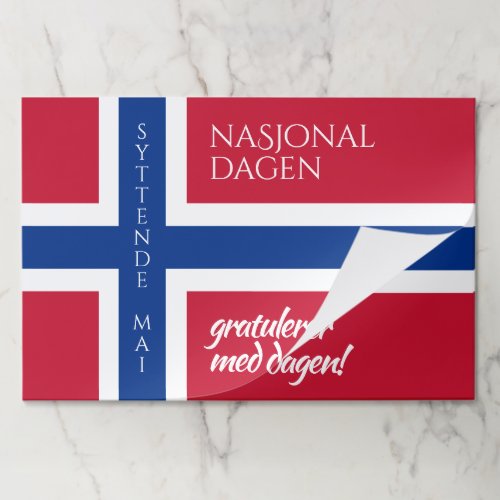 Syttende Mai May 17th Norwegian National Day Flag Paper Pad