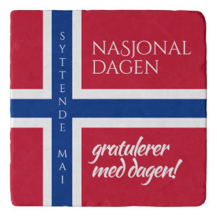 Syttende Mai May 17th Norwegian National Day Flag Trivet