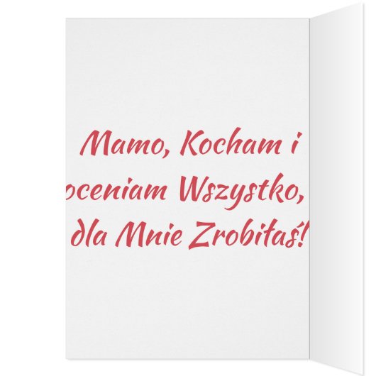 Szczęśliwego Dnia Babci - Karta Card (Inside (Left))