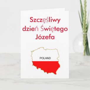 Szczęśliwy dzień Świętego Józefa Holiday Card