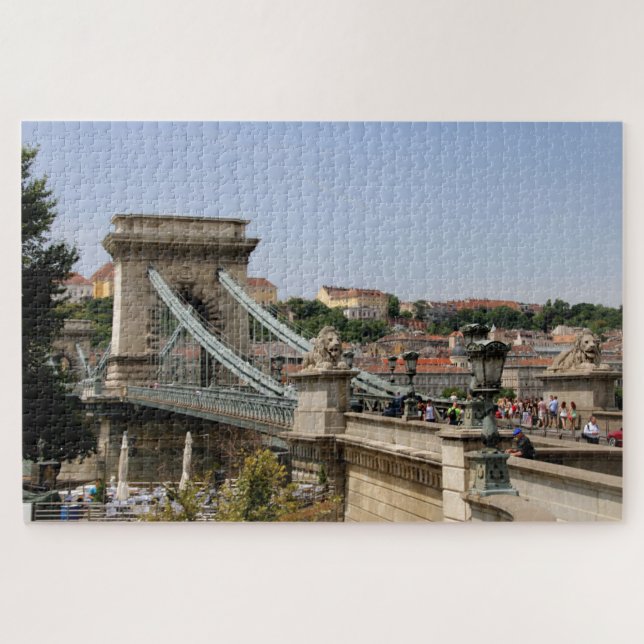 Széchenyi Chain Bridge, Budapest, Hungary Jigsaw Puzzle (Horizontal)