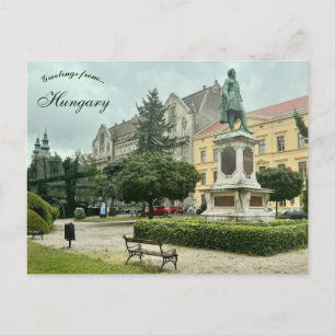 Széchenyi Square in Sopron Hungary Postcard