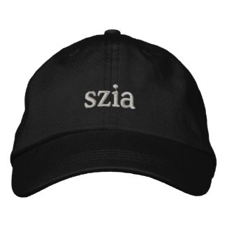Szia  - greetings in Hungarian Embroidered Basebal