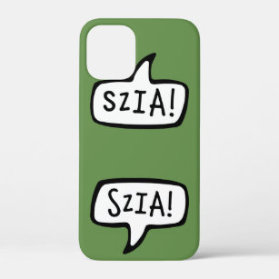 SZIA! Hungarian Language Greeting Speech Bubble iPhone 12 Mini Case