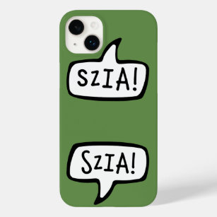 SZIA! Hungarian Language Greeting Speech Bubble Case-Mate iPhone 14 Plus Case