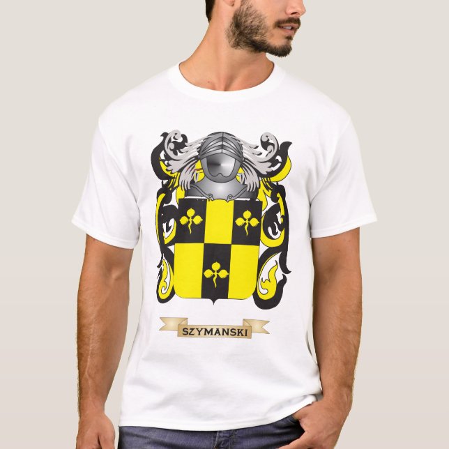 Szymanski Coat of Arms (Family Crest) T-Shirt (Front)