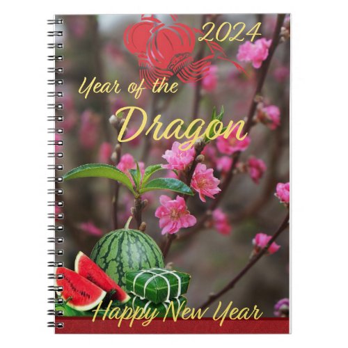 Táºt Chc Máng NÄƒm Mái Happy New Year 2024 Notebook