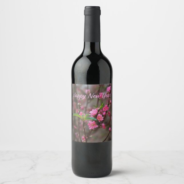 Tết Happy New Year Xuan At Ty Snake 2025 Wine Label (Front)