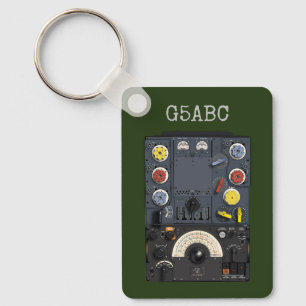 T1154 R1155 Lancaster Bomber WWII Radio call sign Keychain
