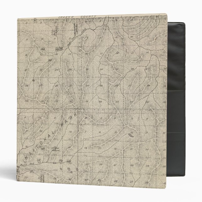 T1415S R3031E Tulare County Section Map Binder (Front/Inside)