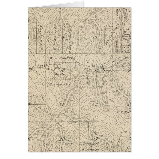 T15S R27E Tulare County Section Map Cards (Front)