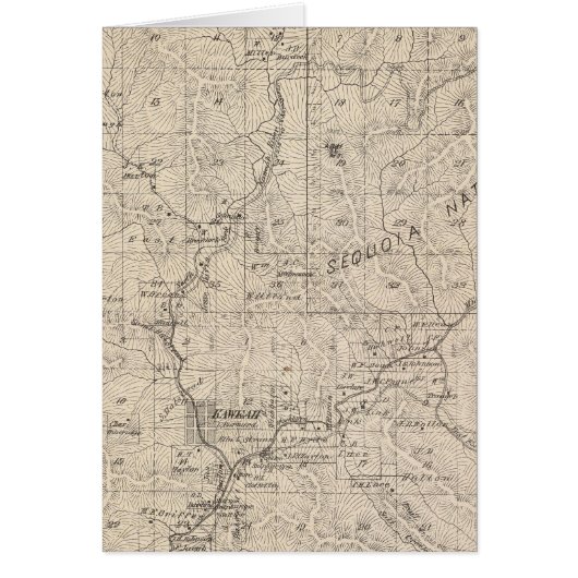 T1617S R2829E Tulare County Section Map Cards (Front)
