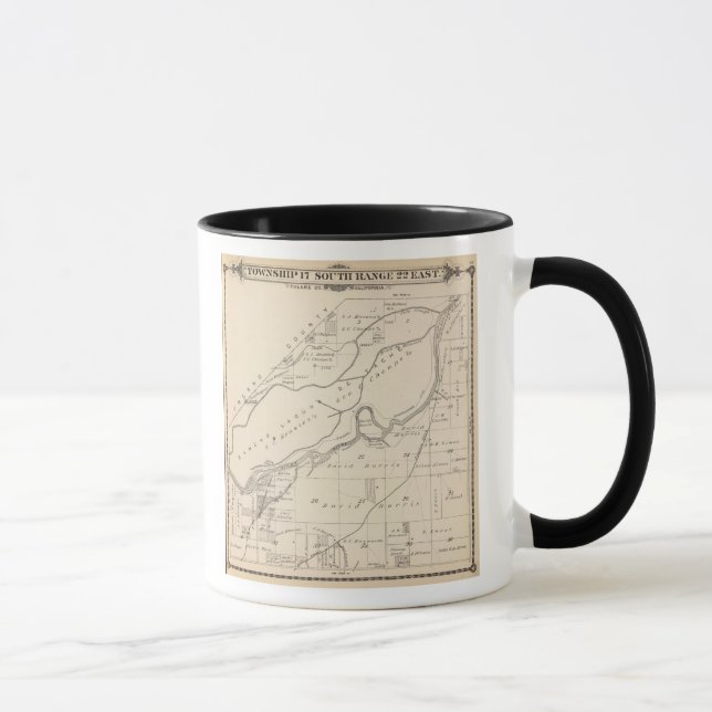 T17S R22E Tulare County Section Map Mug (Right)