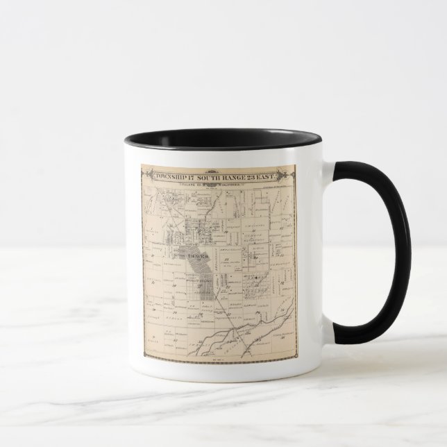 T17S R23E Tulare County Section Map Mug (Right)
