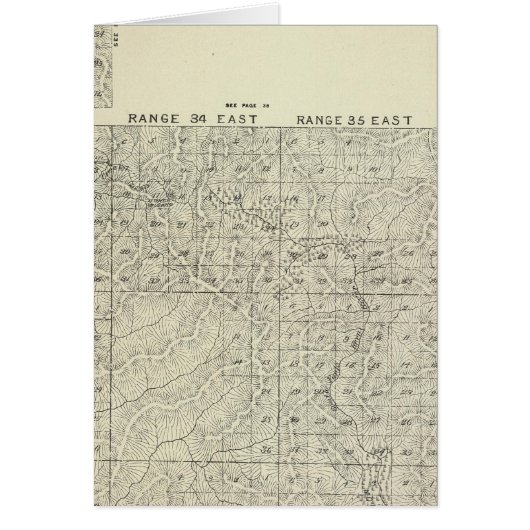 T1820S R3236E Tulare County Section Map Cards (Front)