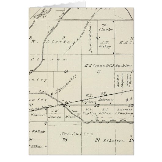 T18S R23E Tulare County Section Map Cards (Front)