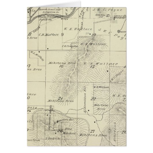 T18S R27E Tulare County Section Map Cards (Front)