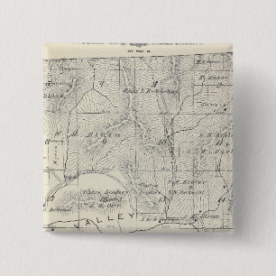 T19S R28E Tulare County Section Map Pinback Button