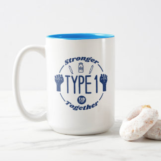 T1 Stronger Together Two-Tone Coffee Mug