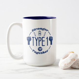T1 Stronger Together Two-Tone Coffee Mug [Nvy-Nvy]