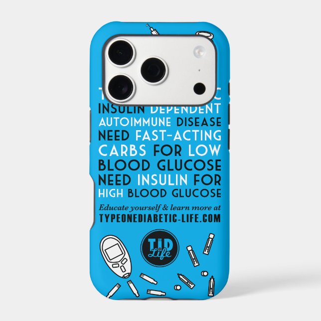 T1d Alert Iphone Case (Back)