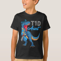 T1d Aunt Type 1 Diabetes Awareness Month Dinosaur