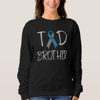 T1d Brother Type 1 Diabetes Awareness Blue And Gre Sweatshirt