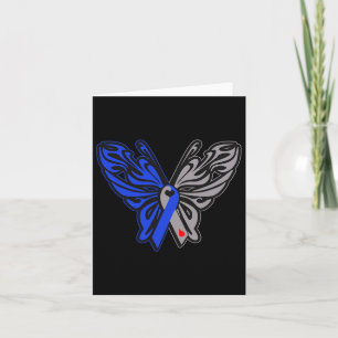 T1d Butterfly Type 1 Diabetes Awareness Ribbon Card