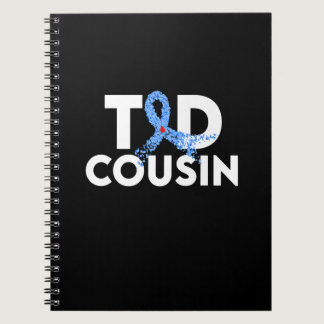 T1D Cousin Type 1 Diabetes Awareness Insulin Famil Notebook