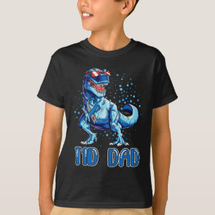 T1d Dad Type 1 Diabetes Ribbon T Rex Dinosaur Boys T-Shirt