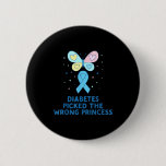 T1d Diabetes Warrior Butterfly Princess Diabetes A Button