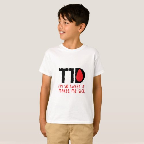 T1D Diabetic Diabetes Gift T_Shirt