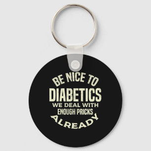 T1D Diabetic Type 1 Diabetes Awareness Men Women K Keychain