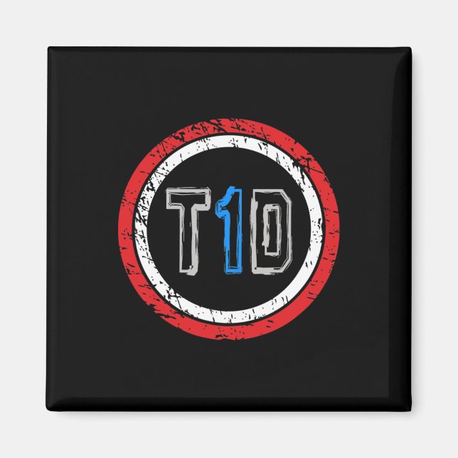 T1D Emblem Type 1 Diabetes Awareness  Magnet (Front)