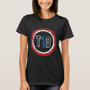 T1D Emblem Type 1 Diabetes Awareness  T-Shirt