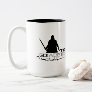 T1D Jediabetic Fight For The Lives -Funny Diabetic Two-Tone Coffee Mug