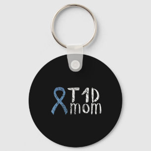 T1d Mom Type 1 Diabetes Awareness Diabetic Gift Keychain