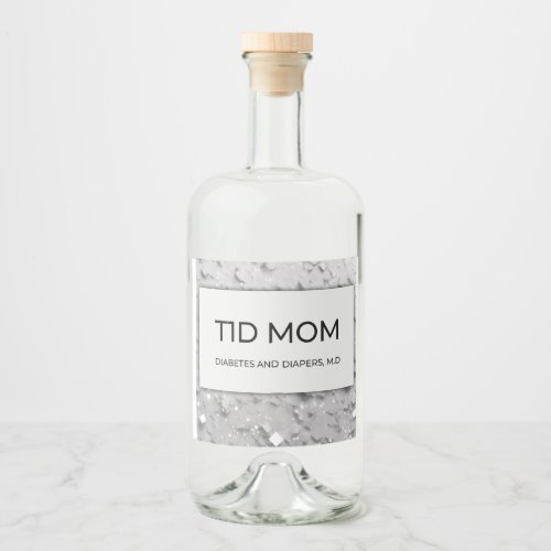 T1D MOM wine label