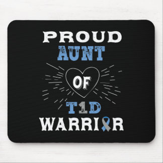 T1D Proud Aunt Diabetes Awareness Type 1 Insulin P Mouse Pad