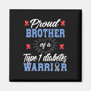 T1d Proud Brother Diabetes Awareness Type 1 Insuli Magnet