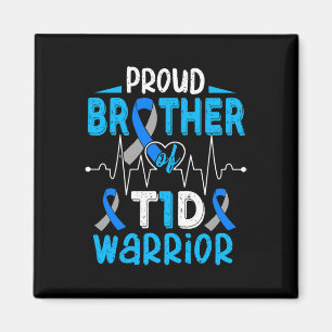 T1d Proud Brother Diabetes Awareness Type 1 Insuli Magnet