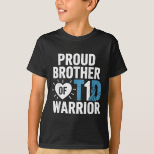 T1d Proud Brother Diabetes Awareness Type 1 Insuli T-Shirt