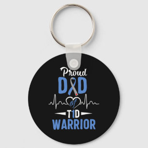 T1d Proud Dad Diabetes Awareness Type 1 Insulin Pa Keychain