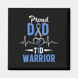 T1d Proud Dad Diabetes Awareness Type 1 Insulin Pa Magnet