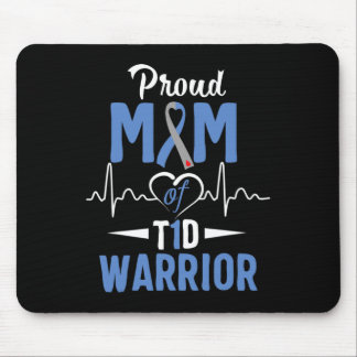 T1D Proud Mom Diabetes Awareness Type 1 Insulin Pa Mouse Pad
