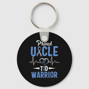 T1d Proud Uncle Diabetes Awareness Type 1 Insulin  Keychain