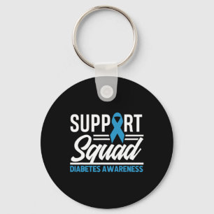 T1d T2d Warrior Support Squad Diabetes Awareness Keychain