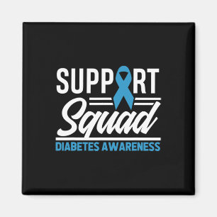 T1D T2D Warrior Support Squad Diabetes Awareness Magnet