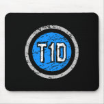 T1d Type 1 Superhero Emblem Diabetes Awareness  Mouse Pad