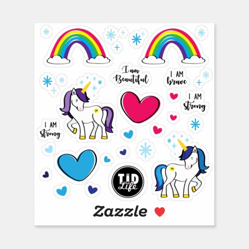 T1d Unicorn Stickers